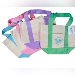 Trader Joe's Mini Pastel Canvas
Tote Bags (Set Of Four)Easter
Spring 🐇